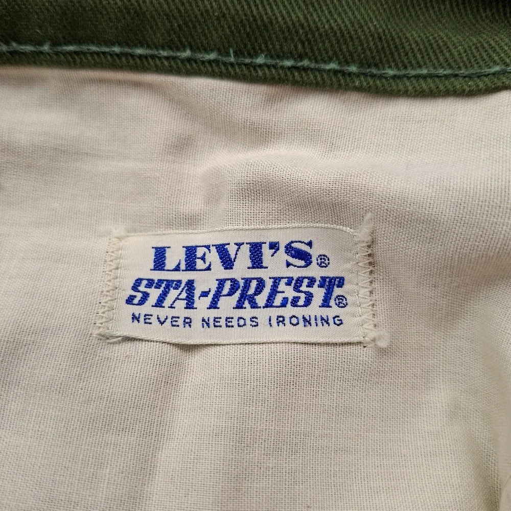 Levis Vintage 1970's Sta-Prest Straight Leg Jeans‎ Size 32x29 Made in USA